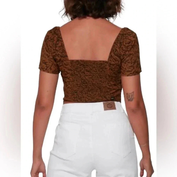 RVCA  abstract print No Matters Top Sz Large - Picture 9 of 12